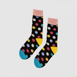 Black polka socks