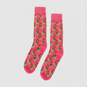 Pink lemon socks