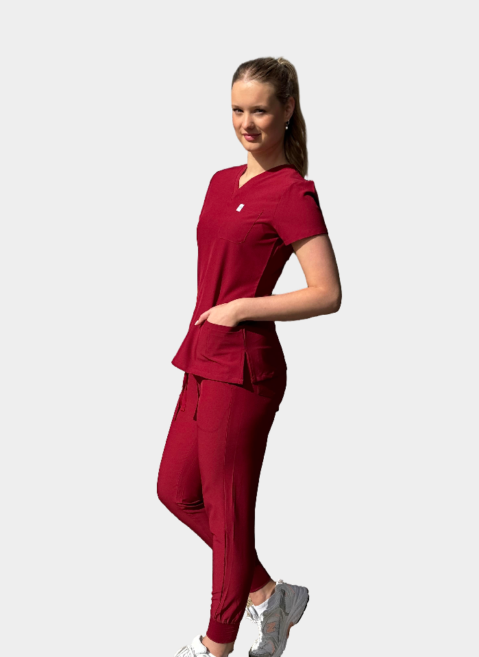 Nurse Alex Burgundy pants