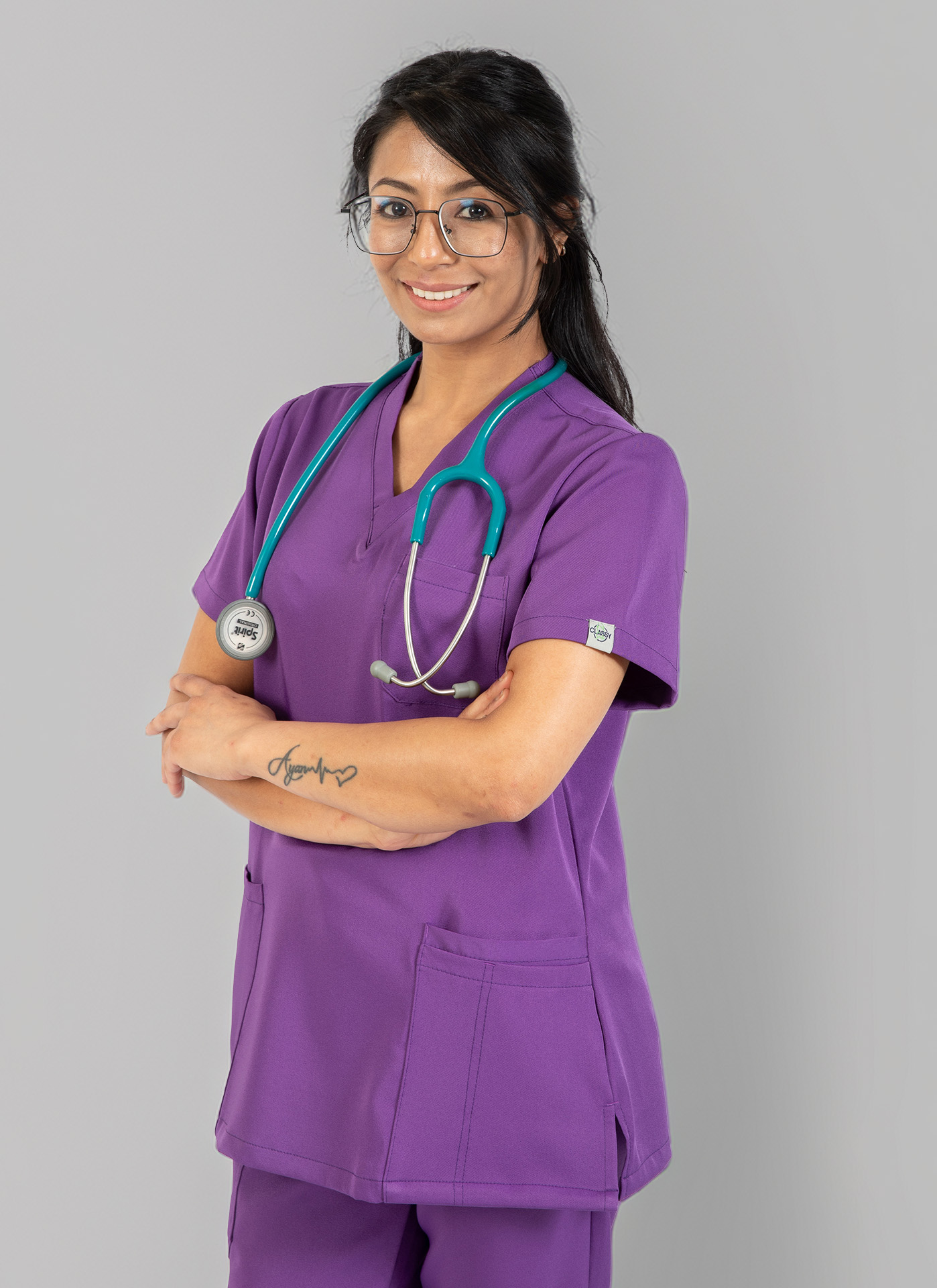 Purple Nursing Top