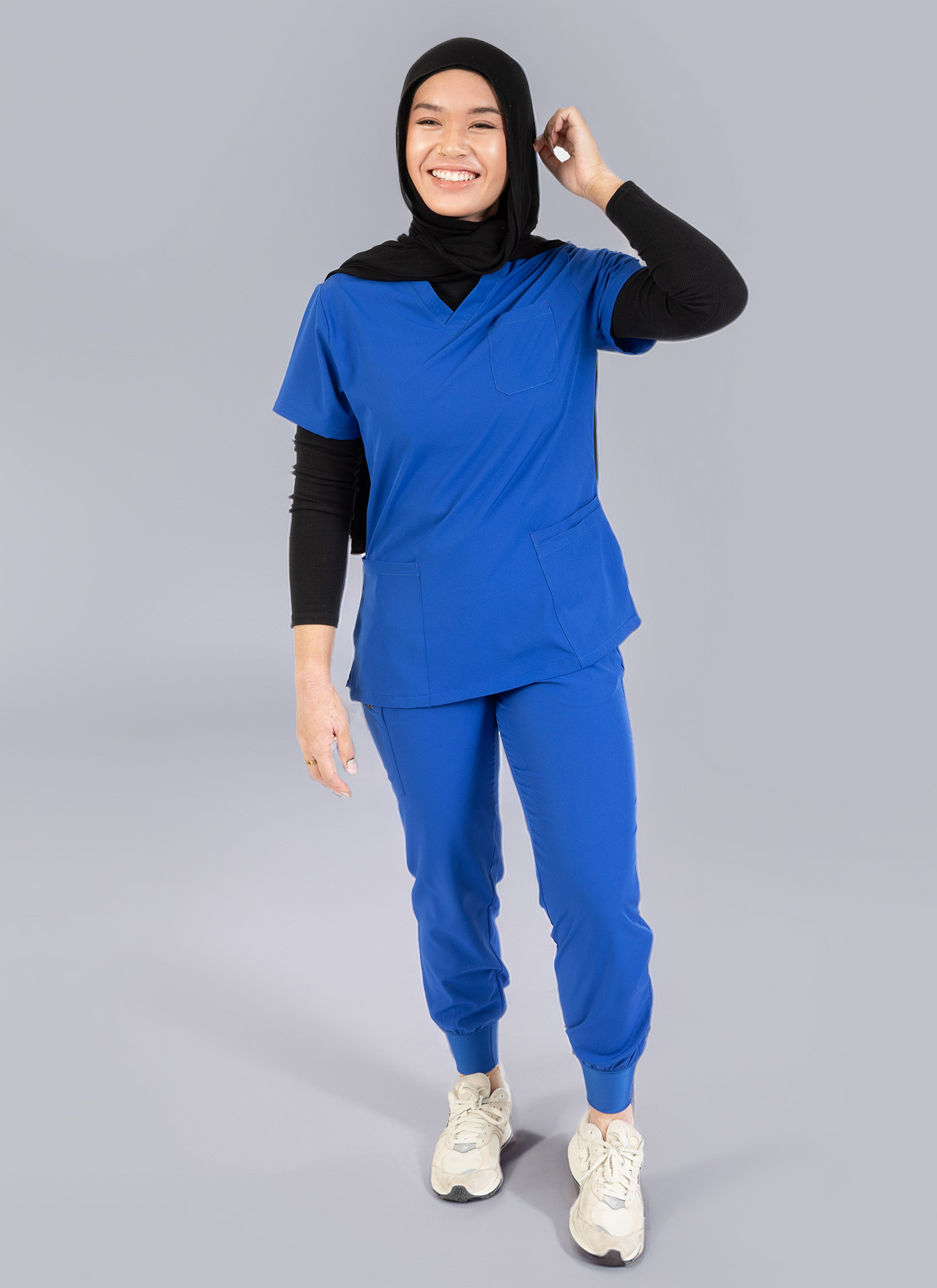 Royal Blue Nursing Top